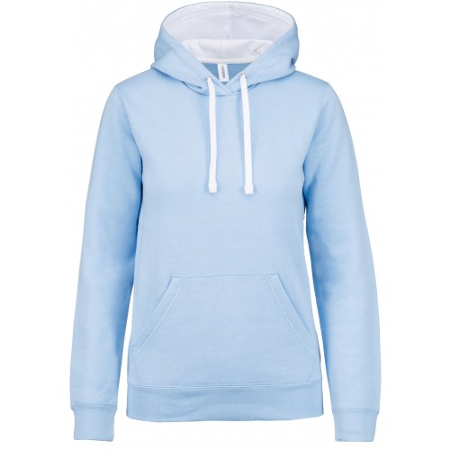 SWEAT-SHIRT KARIBAN CAPUCHE CONTRASTÉE-FEMME-MONTISPORT.FR