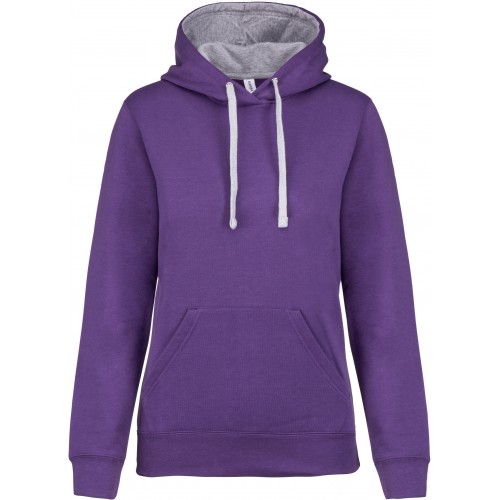 SWEAT-SHIRT KARIBAN CAPUCHE CONTRASTÉE-FEMME-MONTISPORT.FR