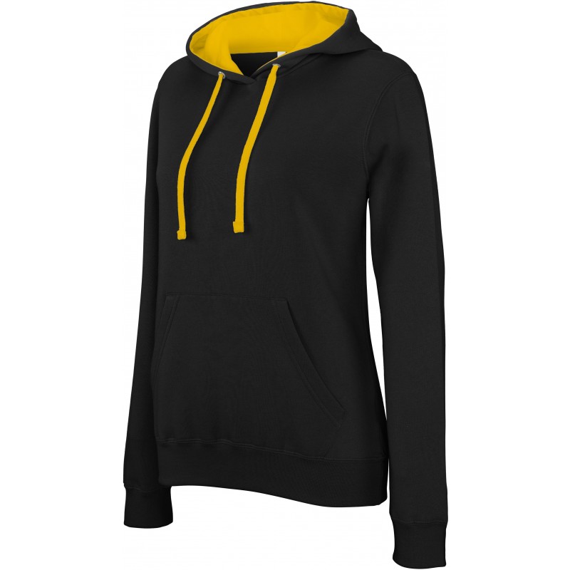 SWEAT-SHIRT KARIBAN CAPUCHE CONTRASTÉE-FEMME-MONTISPORT.FR