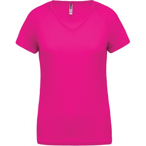 T-SHIRT PROACT COL V-FEMME-MONTISPORT.FR