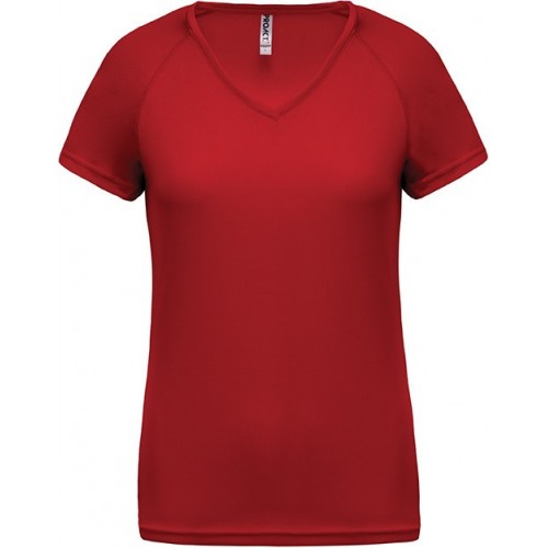 T-SHIRT PROACT COL V-FEMME-MONTISPORT.FR