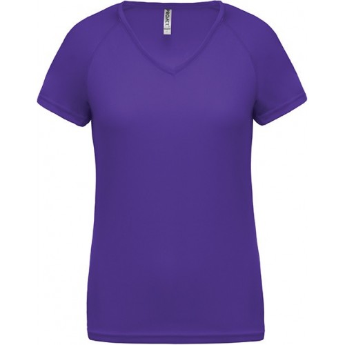 T-SHIRT PROACT COL V-FEMME-MONTISPORT.FR
